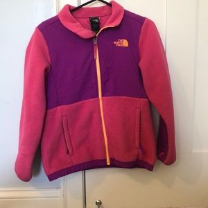 girls north face fleece jacket